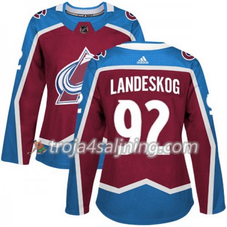 Colorado Avalanche tröja Gabriel Landeskog 92 Adidas 2017-2018 Burgundy Röd Authentic - Dame NHL Tröjor Colorado Avalanche tröja Gabriel Landeskog 92 Adidas 2017-2018 Burgundy Röd Authentic - Dame NHL Tröjor